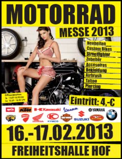 Motorradmesse Hof 2013 in der Freiheitshalle